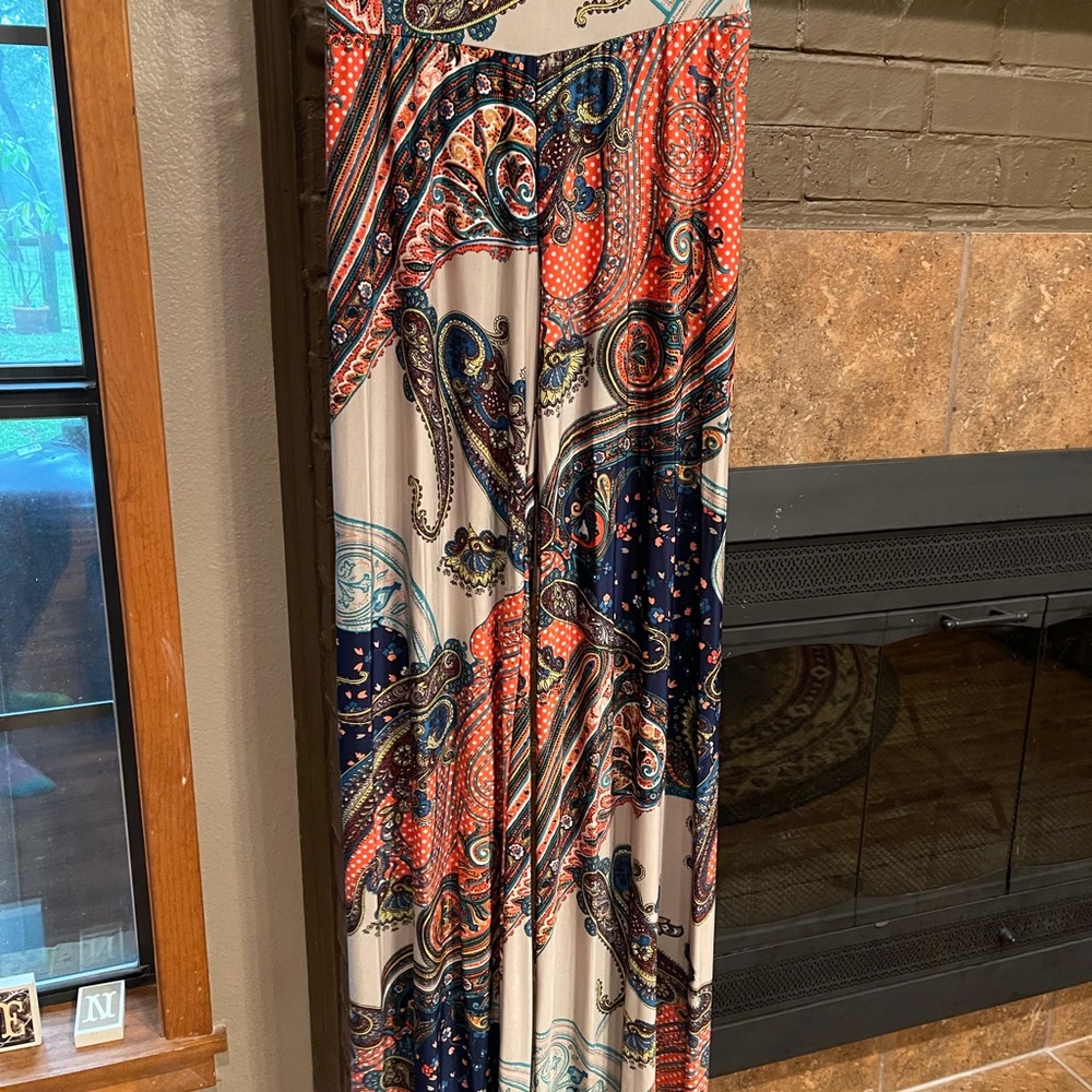 Paisley print palazzo pants